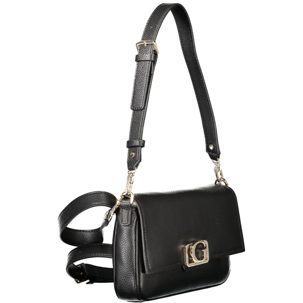 Guess Jeans Nero Poliuretano Women Handbag - HBPS Beauty & Fashion