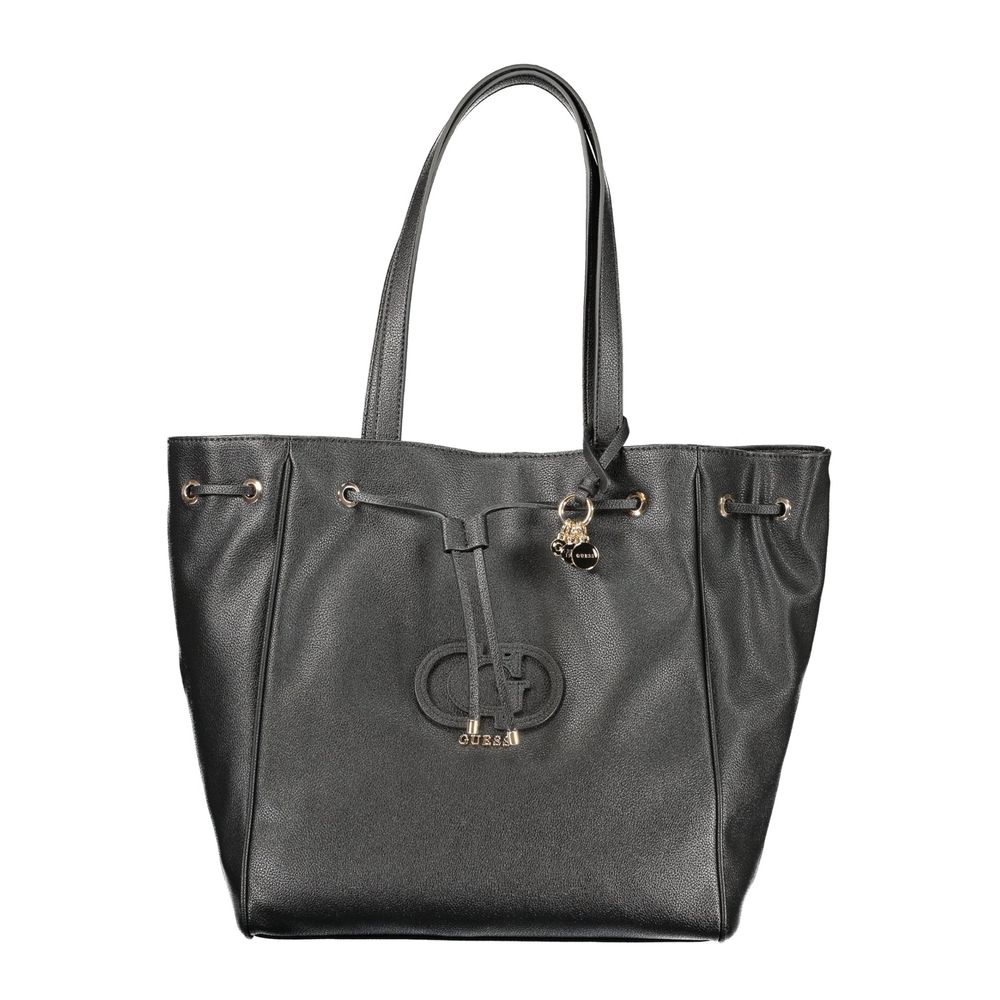 Guess Jeans Nero Poliuretano Women Handbag - HBPS Beauty & Fashion