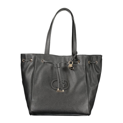 Guess Jeans Nero Poliuretano Women Handbag - HBPS Beauty & Fashion