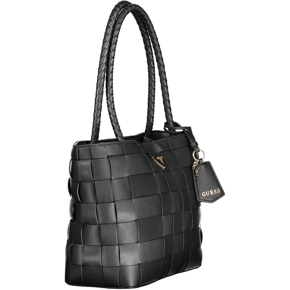 Guess Jeans Nero Poliuretano Women Handbag - HBPS Beauty & Fashion