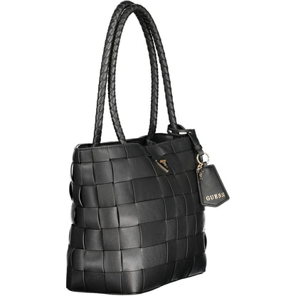 Guess Jeans Nero Poliuretano Women Handbag - HBPS Beauty & Fashion