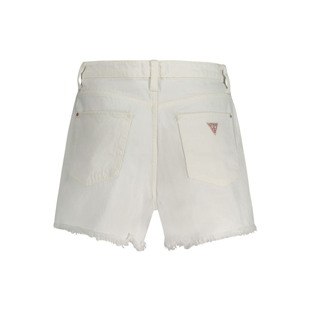 Guess Jeans White Cotton Women's Short - HBPS Beauty & Fashion
