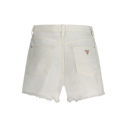 Guess Jeans White Cotton Women's Short - HBPS Beauty & Fashion