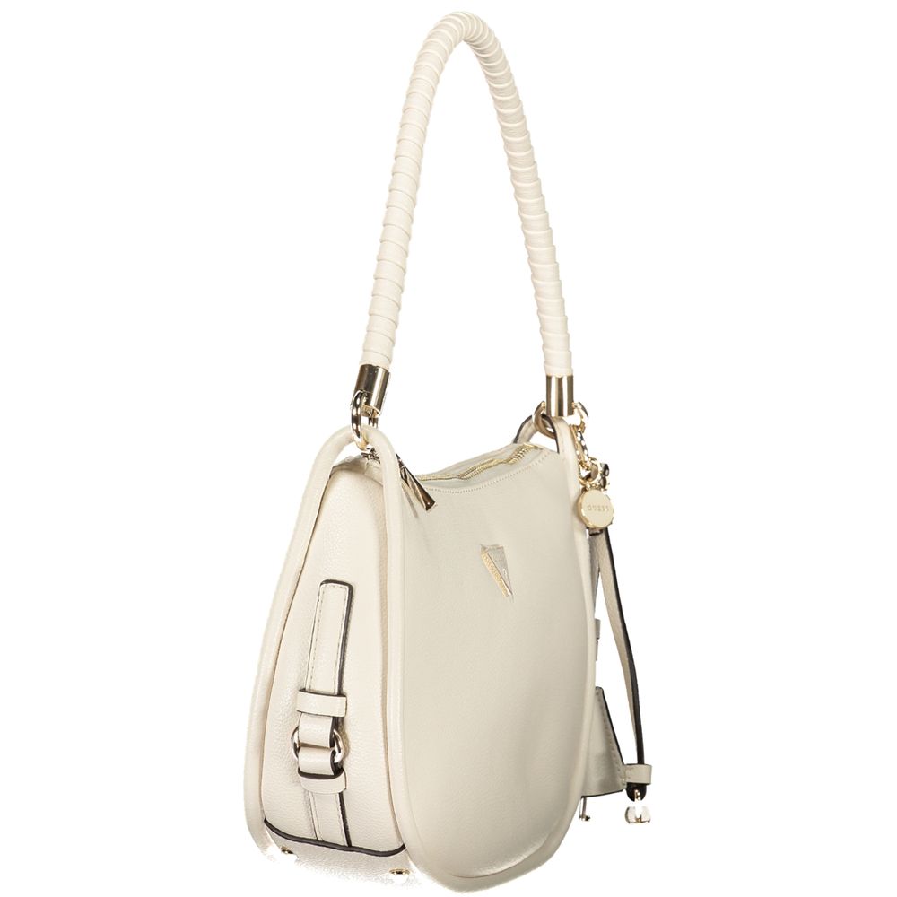Guess Jeans White Polyurethane Women's Handbag - HBPS Beauty & Fashion
