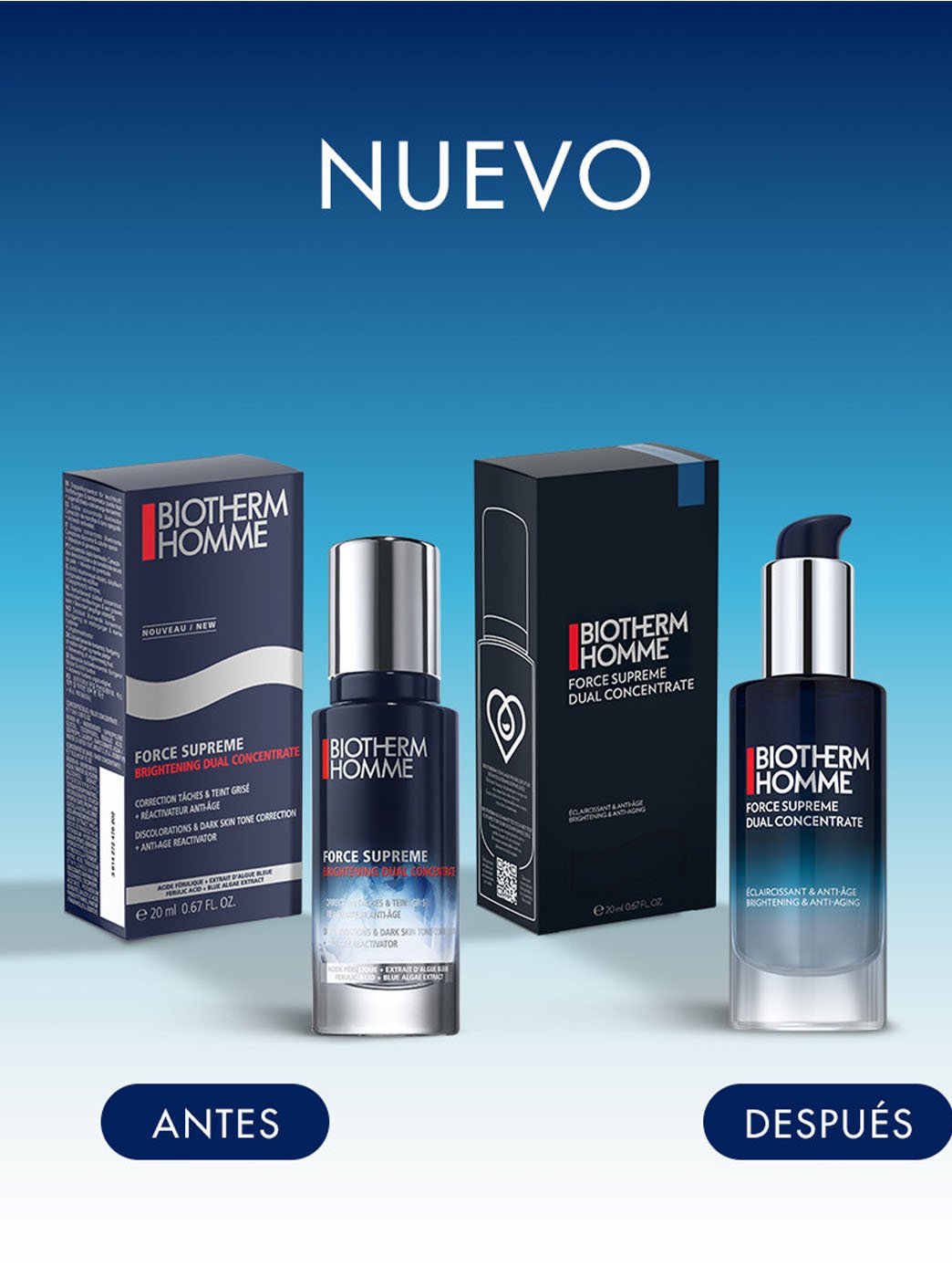 Homme Force Supreme Dual Concentrate Sérum - HBPS Beauty & Fashion