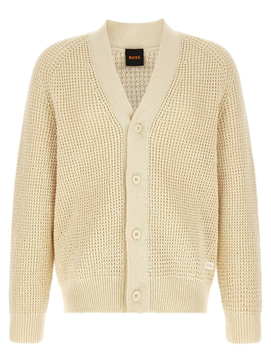 Hugo Boss Beige Cotton Cardigan - HBPS Beauty & Fashion