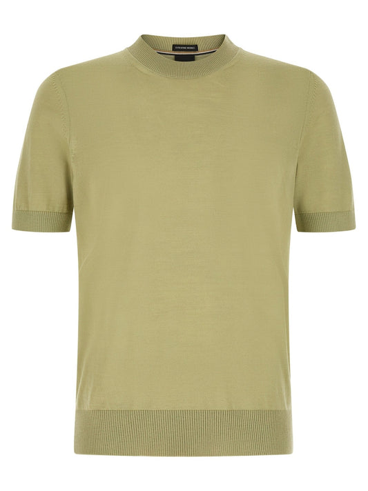 Hugo Boss Bicolor Virgin Wool T-Shirt - HBPS Beauty & Fashion