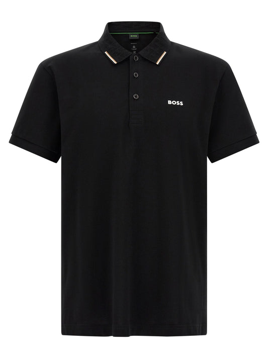 Hugo Boss Black Cotton Polo Shirt - HBPS Beauty & Fashion