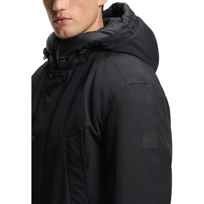Hugo Boss Black Polyester Full-Length Jacket - HBPS Beauty & Fashion