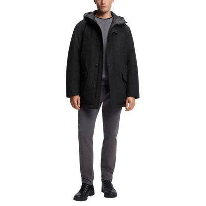 Hugo Boss Black Polyester Full-Length Jacket - HBPS Beauty & Fashion