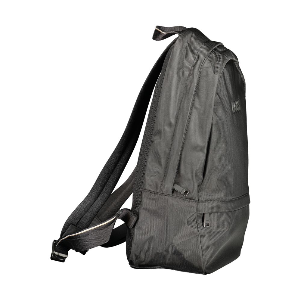 Hugo Boss Black Polyester Men's Backpack - HBPS Beauty & Fashion