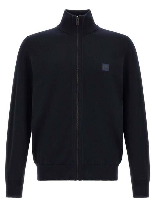 Hugo Boss Blue Cotton Cardigan - HBPS Beauty & Fashion