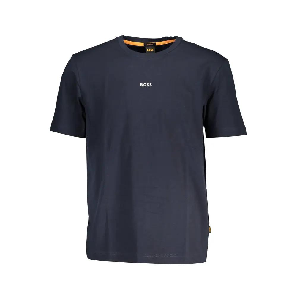 Hugo Boss Blue Organic Cotton Men's T-Shirt - HBPS Beauty & Fashion