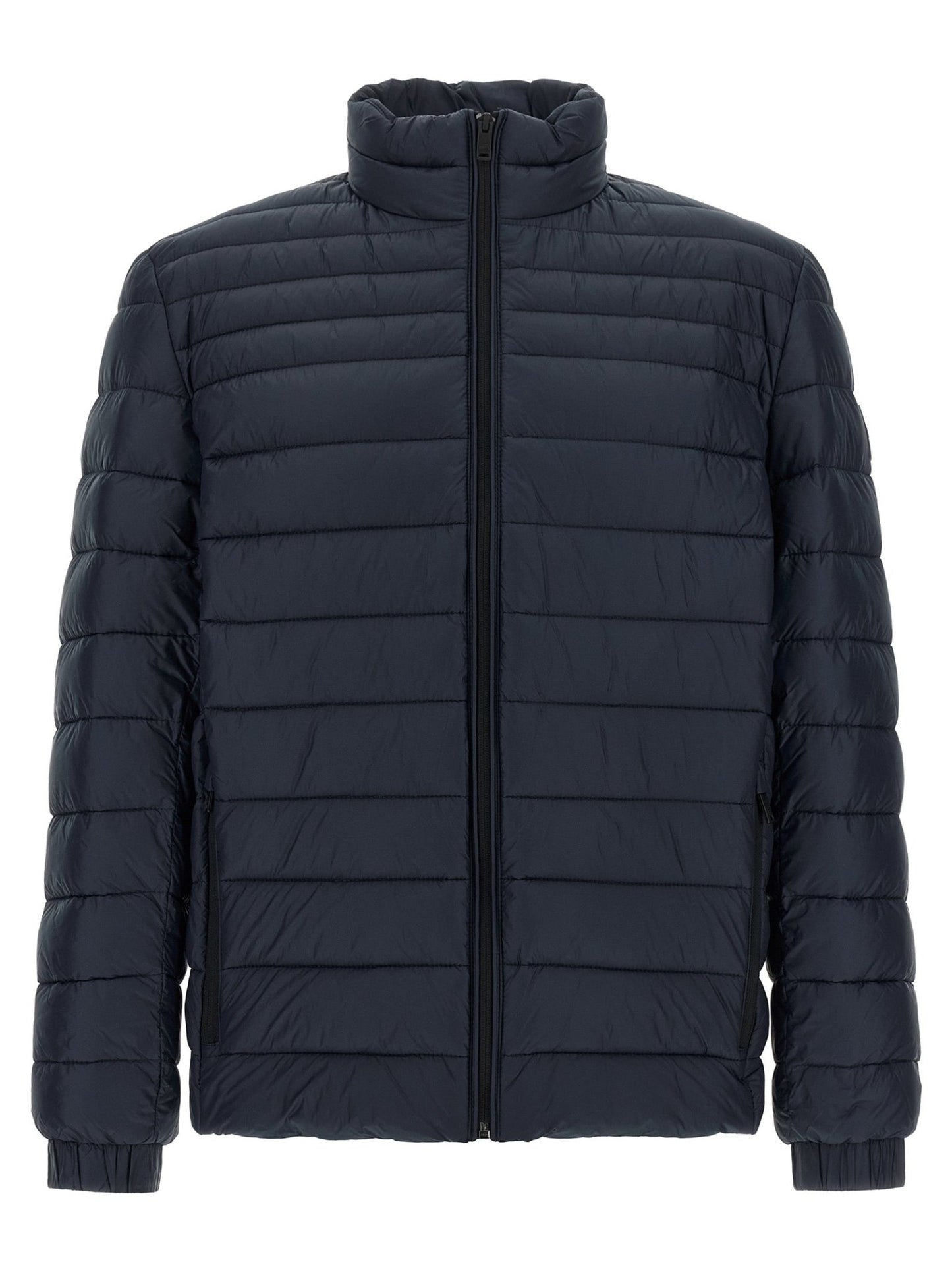 Hugo Boss Blue Polyamide Full-Length Jacket - HBPS Beauty & Fashion