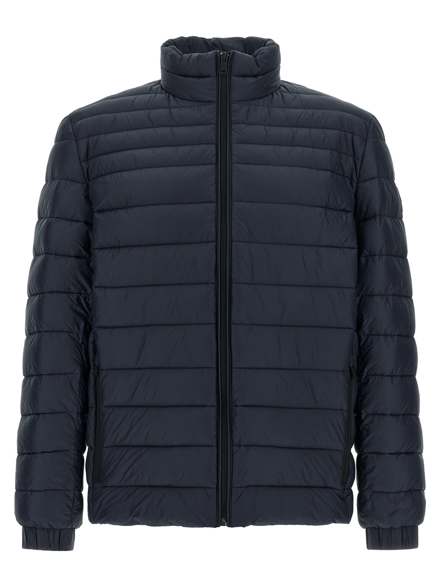 Hugo Boss Blue Polyamide Full-Length Jacket - HBPS Beauty & Fashion