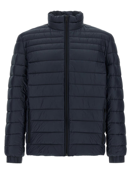 Hugo Boss Blue Polyamide Full-Length Jacket - HBPS Beauty & Fashion