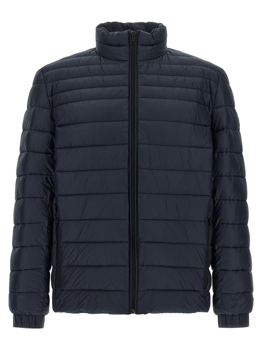 Hugo Boss Blue Polyamide Full-Length Jacket - HBPS Beauty & Fashion