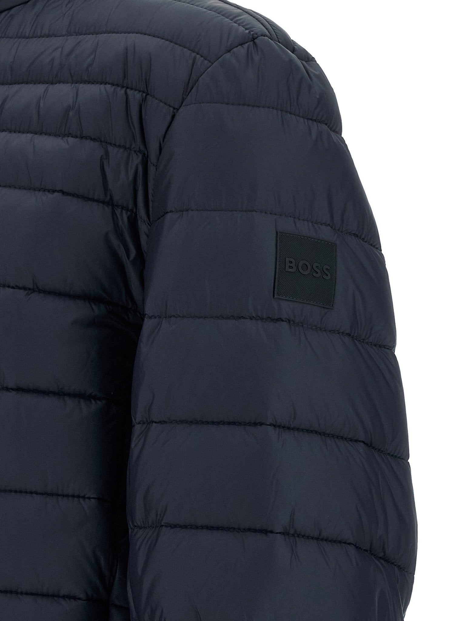 Hugo Boss Blue Polyamide Full-Length Jacket - HBPS Beauty & Fashion