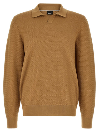 Hugo Boss Brown Cotton Polo Shirt - HBPS Beauty & Fashion