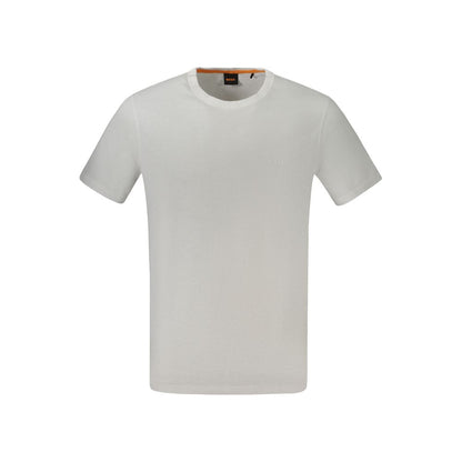 Hugo Boss White Cotton Mens T-Shirt - HBPS Beauty & Fashion