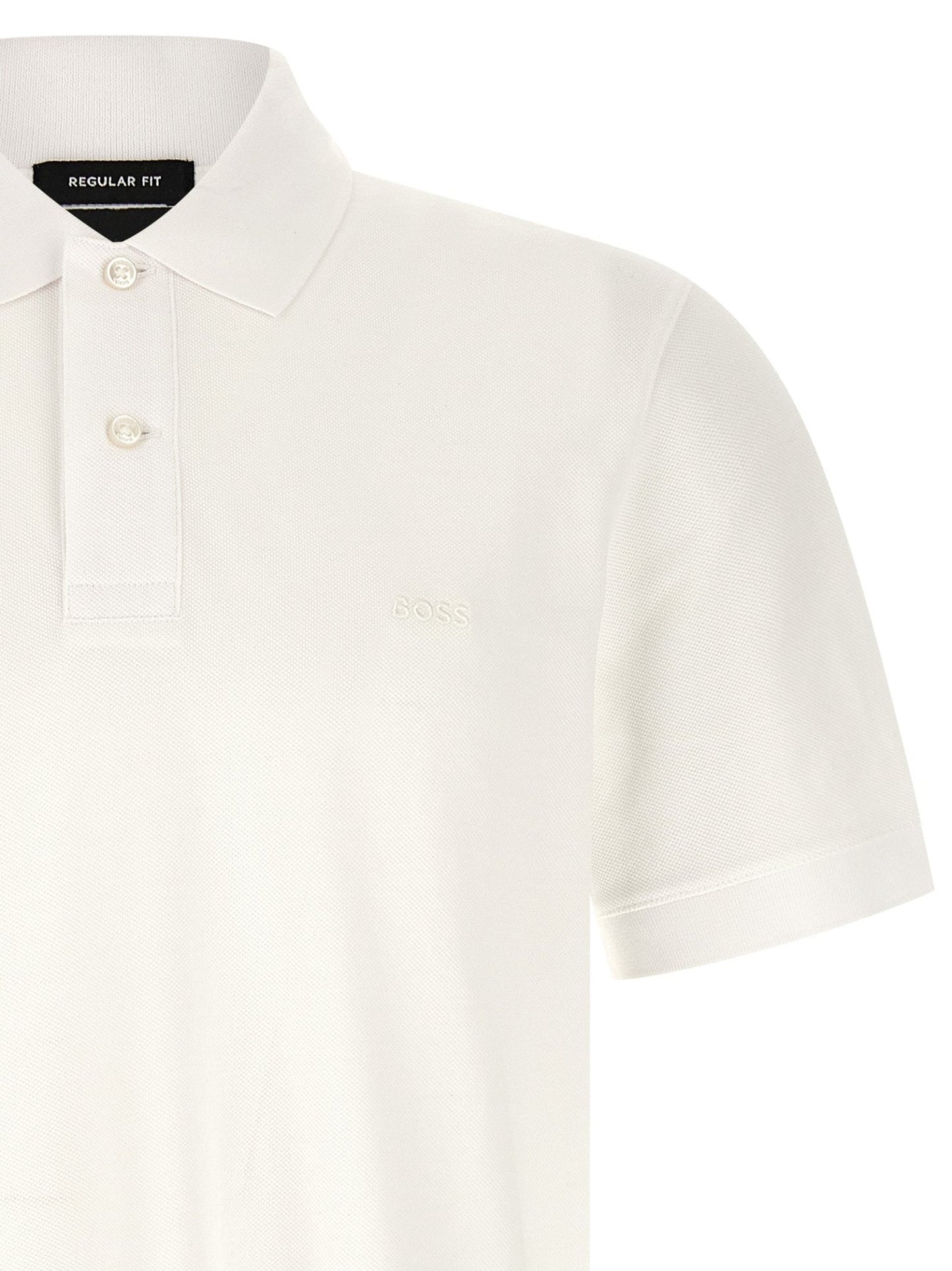 Hugo Boss White Cotton Polo Shirt - HBPS Beauty & Fashion