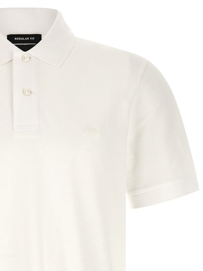 Hugo Boss White Cotton Polo Shirt - HBPS Beauty & Fashion