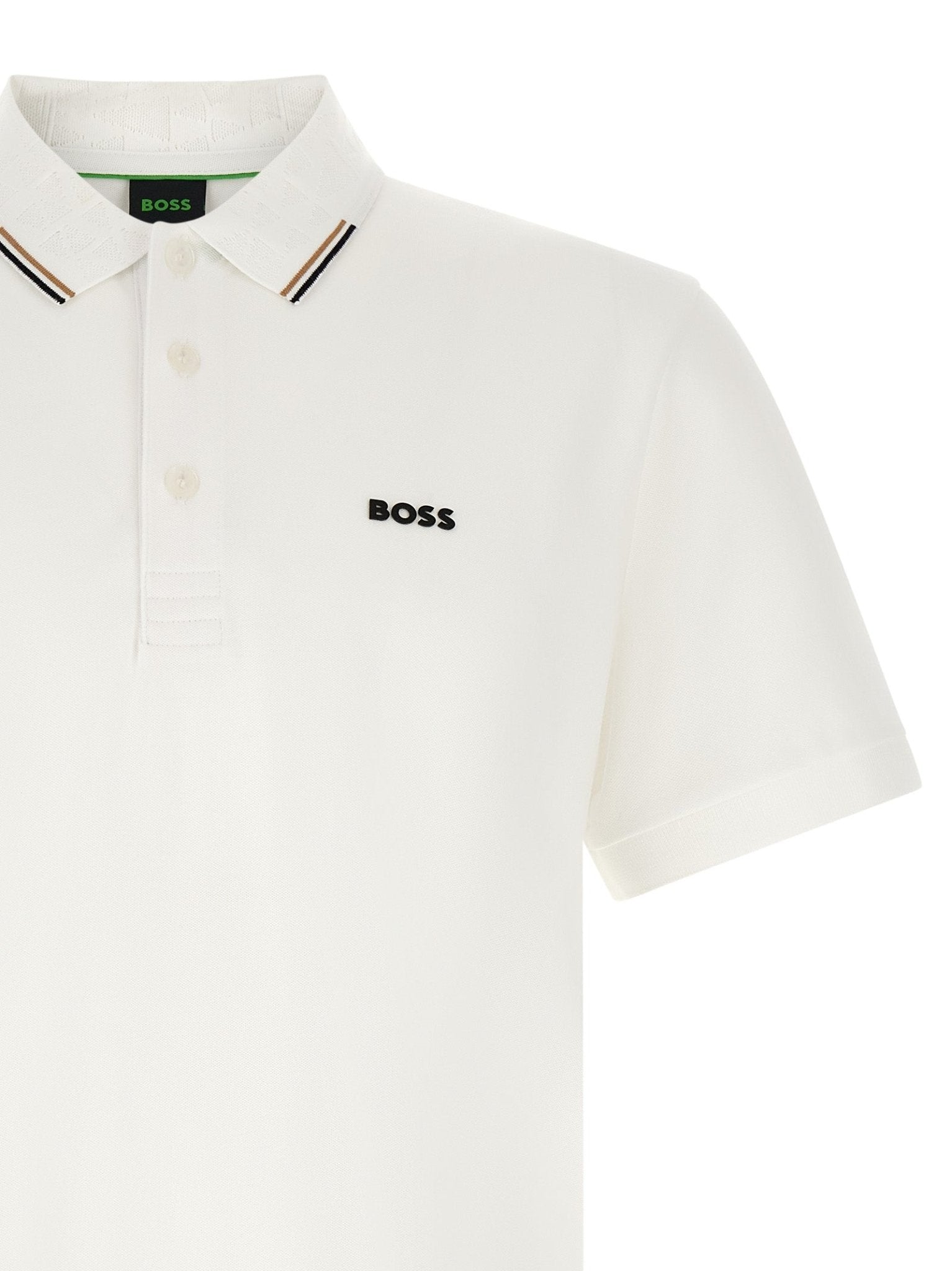 Hugo Boss White Cotton Polo Shirt - HBPS Beauty & Fashion