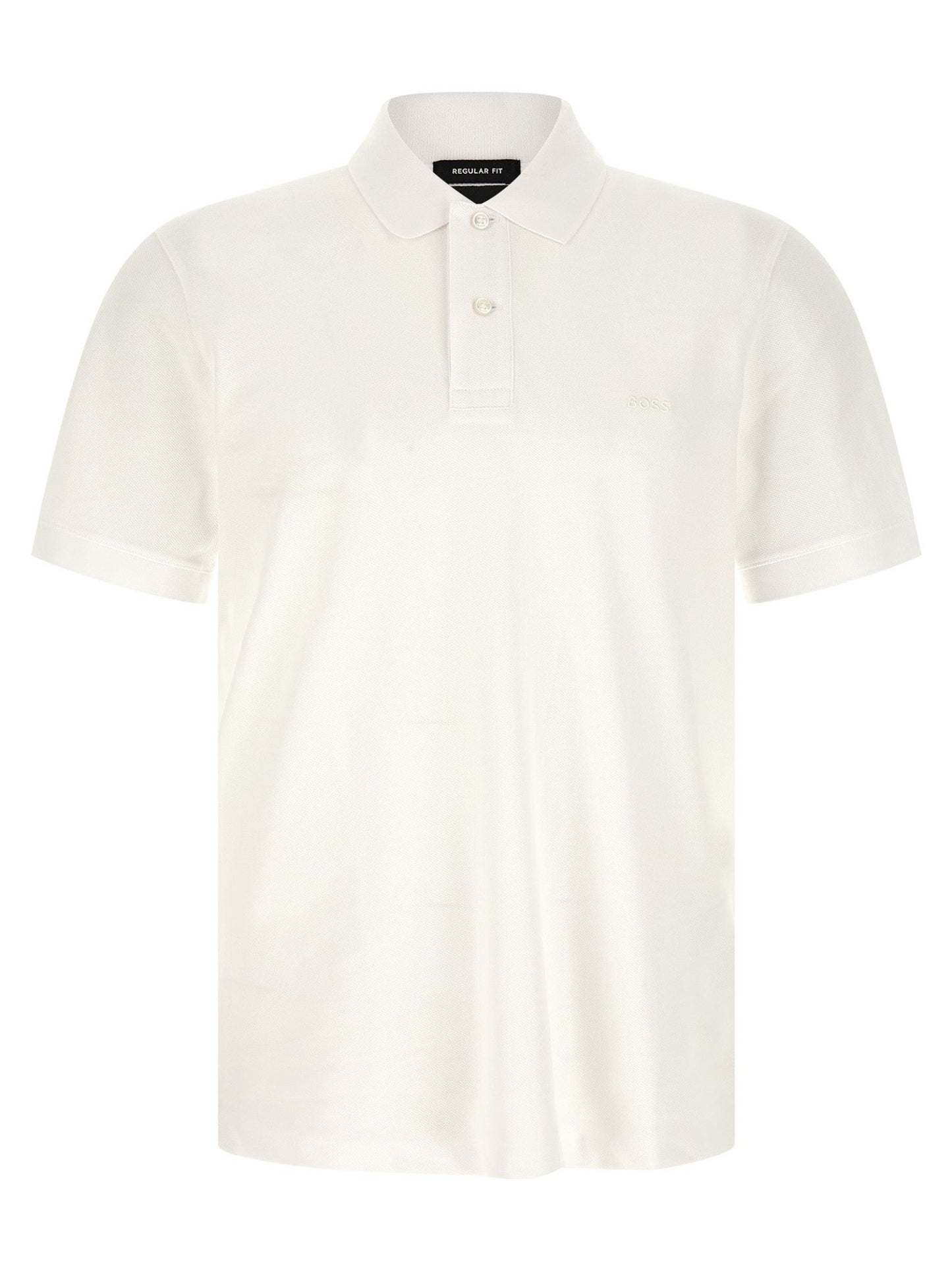 Hugo Boss White Cotton Polo Shirt - HBPS Beauty & Fashion