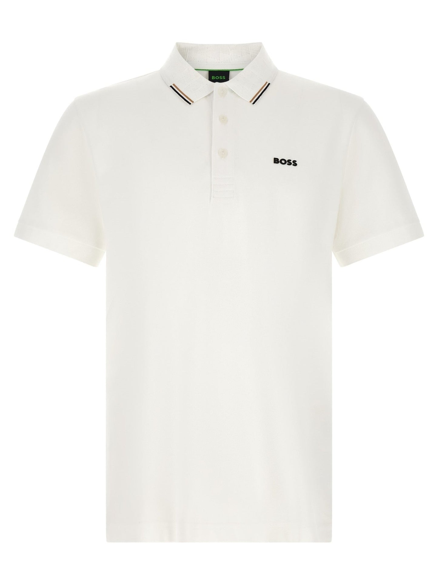 Hugo Boss White Cotton Polo Shirt - HBPS Beauty & Fashion