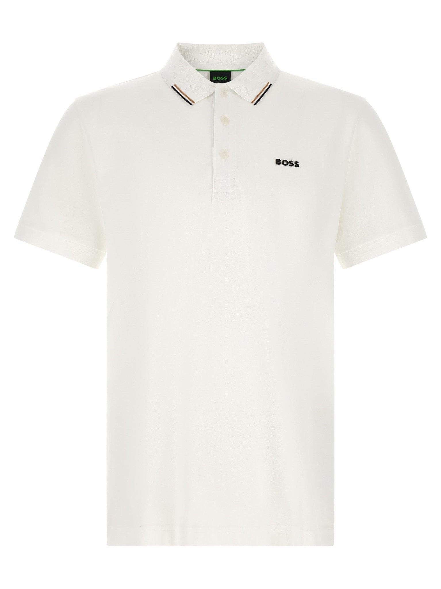 Hugo Boss White Cotton Polo Shirt - HBPS Beauty & Fashion