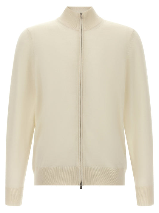 Hugo Boss White Virgin Wool Cardigan - HBPS Beauty & Fashion
