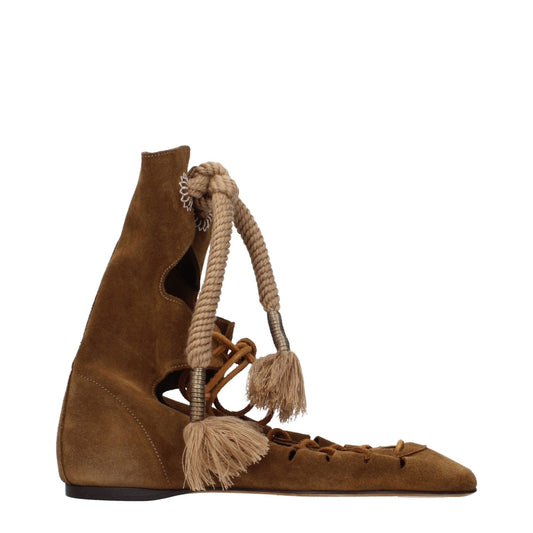 Isabel Marant Brown Leather Ankle Boots - HBPS Beauty & Fashion