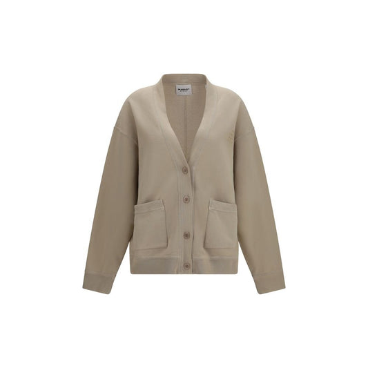 Isabel Marant Étoile Beige Cotton Cardigan - HBPS Beauty & Fashion
