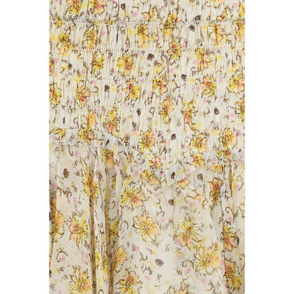 Isabel Marant Étoile Beige Viscose Mini Skirt - HBPS Beauty & Fashion