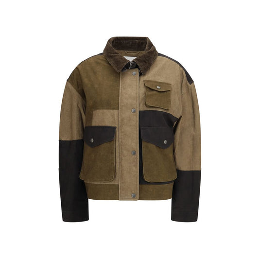 Isabel Marant Étoile Bicolor Cotton Full-Length Jacket - HBPS Beauty & Fashion