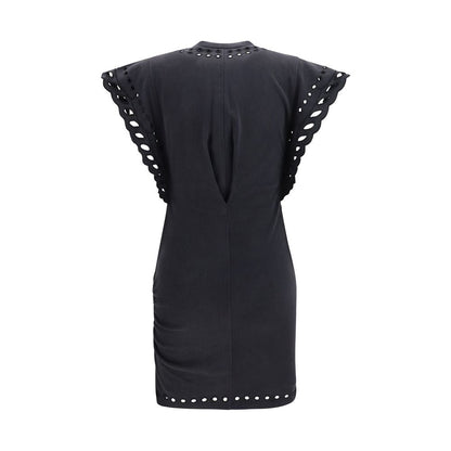 Isabel Marant Étoile Black Cotton Casual Dress - HBPS Beauty & Fashion