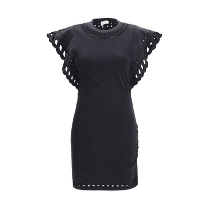 Isabel Marant Étoile Black Cotton Casual Dress - HBPS Beauty & Fashion