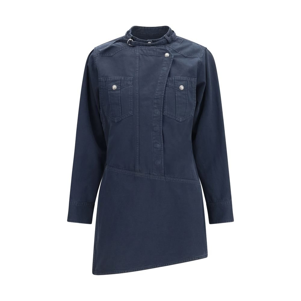 Isabel Marant Étoile Blue Cotton Casual Dress - HBPS Beauty & Fashion