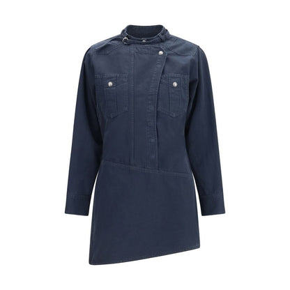 Isabel Marant Étoile Blue Cotton Casual Dress - HBPS Beauty & Fashion