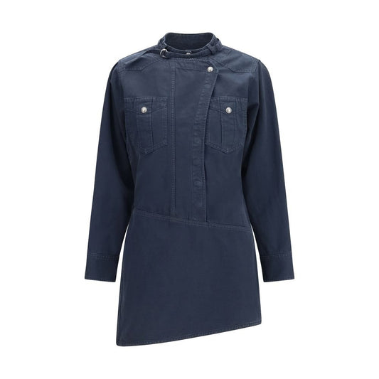 Isabel Marant Étoile Blue Cotton Casual Dress - HBPS Beauty & Fashion