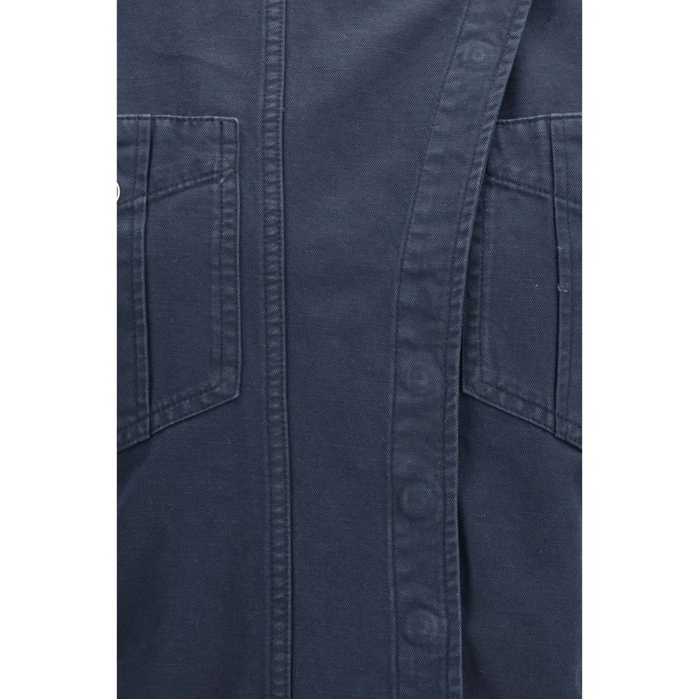 Isabel Marant Étoile Blue Cotton Casual Dress - HBPS Beauty & Fashion
