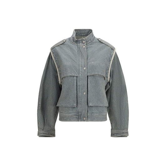 Isabel Marant Étoile Blue Cotton Denim Jacket - HBPS Beauty & Fashion