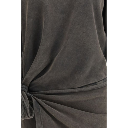 Isabel Marant Étoile Gray Cotton Casual Dress - HBPS Beauty & Fashion