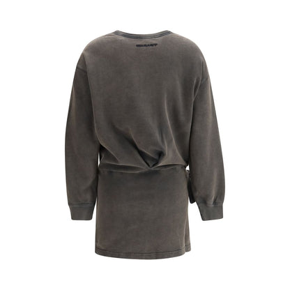 Isabel Marant Étoile Gray Cotton Casual Dress - HBPS Beauty & Fashion