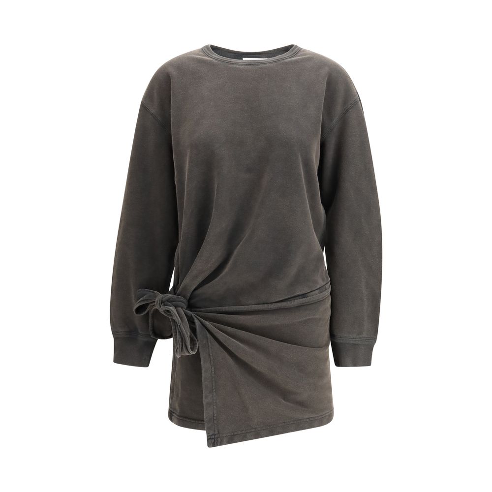 Isabel Marant Étoile Gray Cotton Casual Dress - HBPS Beauty & Fashion