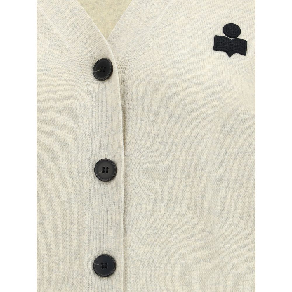 Isabel Marant Étoile White Cotton Cardigan - HBPS Beauty & Fashion