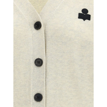 Isabel Marant Étoile White Cotton Cardigan - HBPS Beauty & Fashion