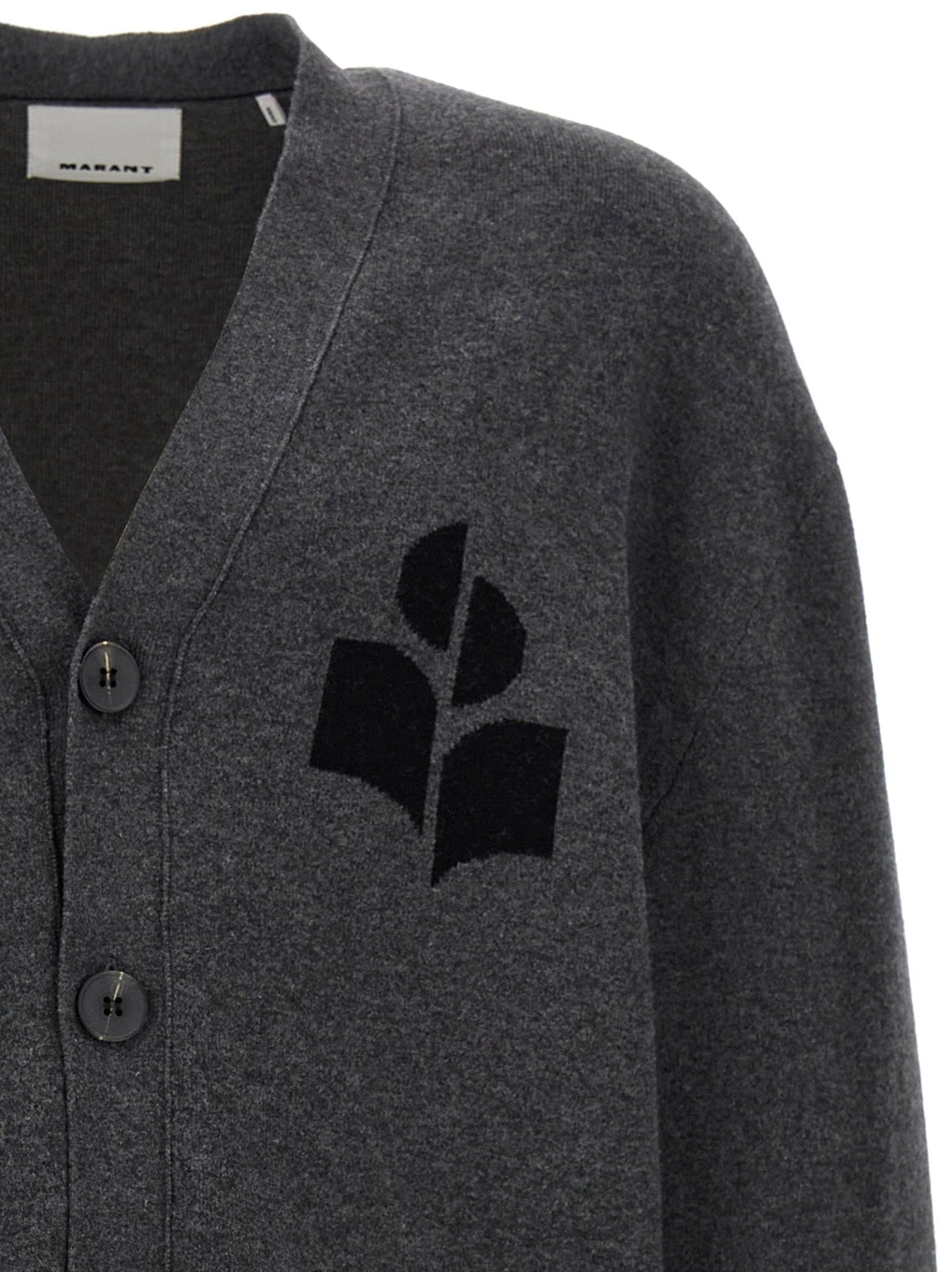 Isabel Marant Gray Cotton Cardigan - HBPS Beauty & Fashion