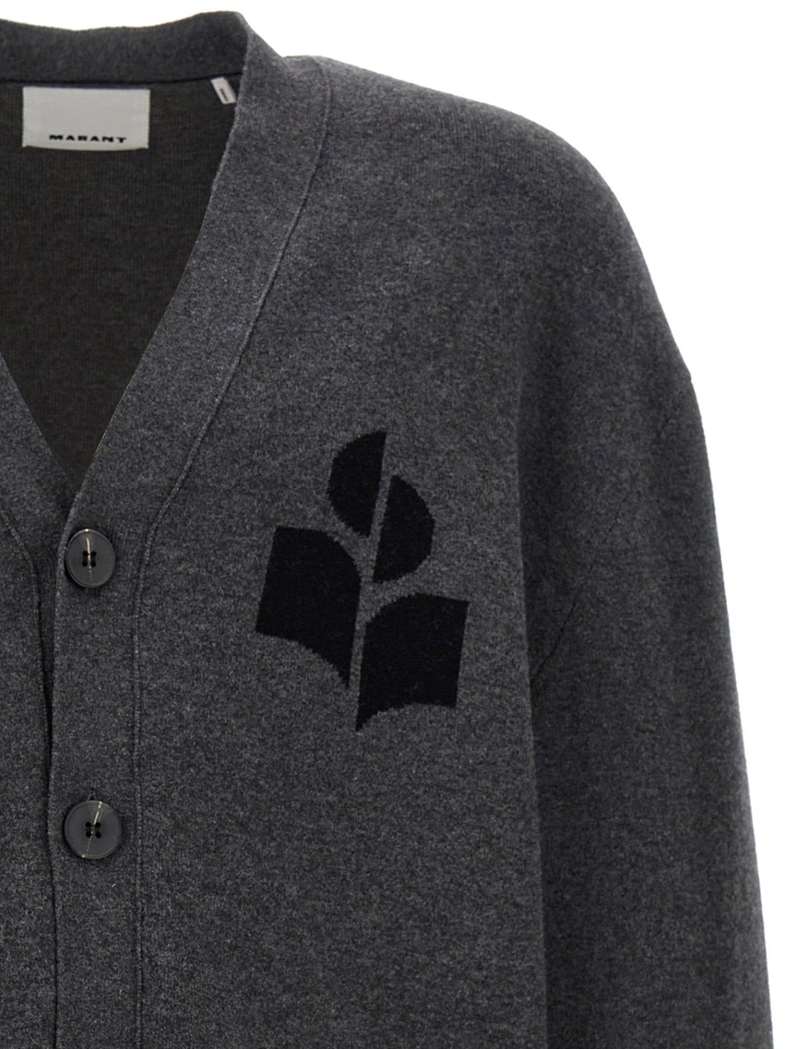 Isabel Marant Gray Cotton Cardigan - HBPS Beauty & Fashion
