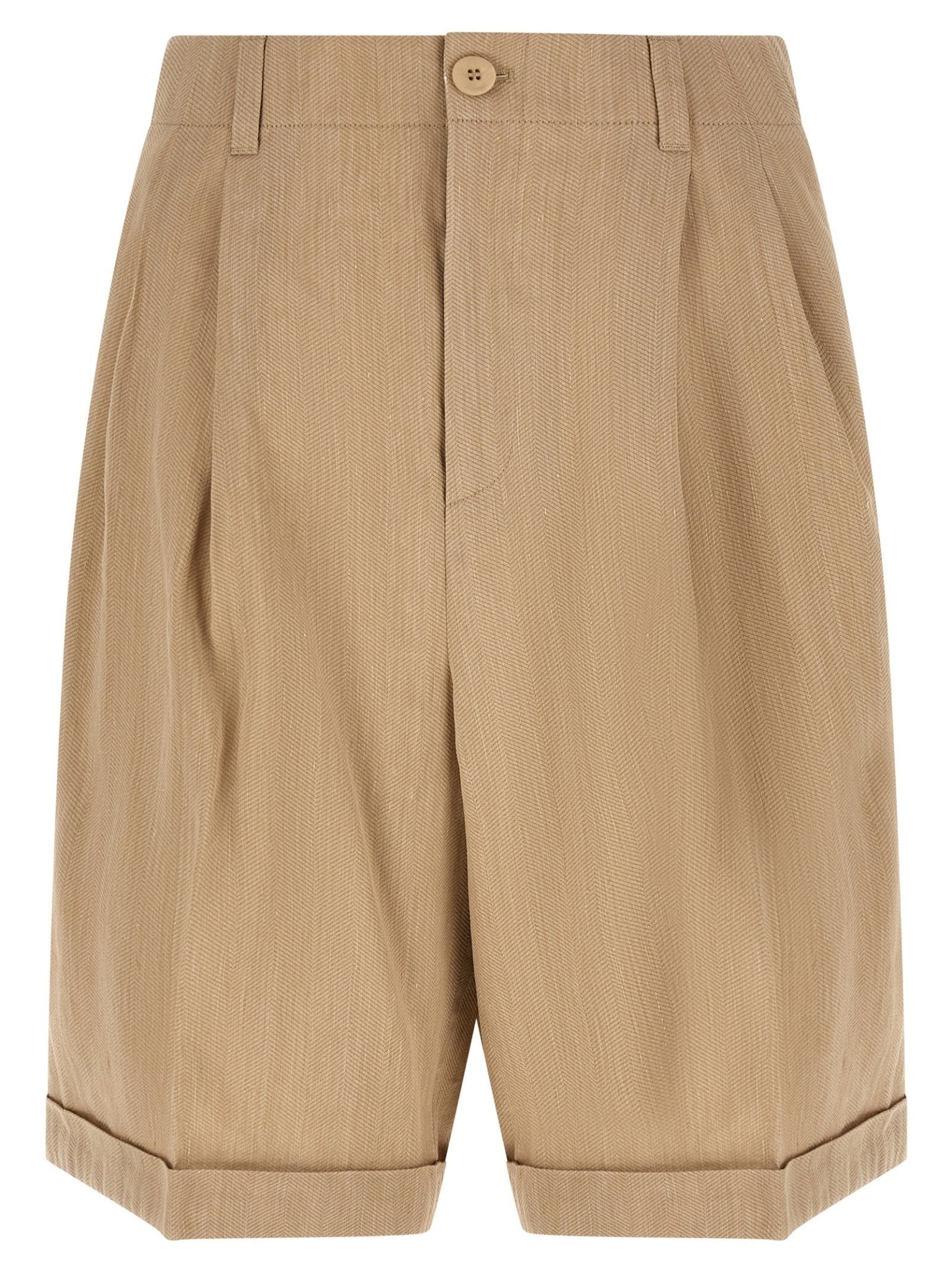 Jacquemus Beige Linen Bermuda Shorts - HBPS Beauty & Fashion